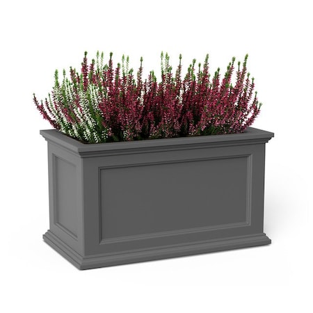 Mayne Fairfield 20 x 36 Rectangle Planter, Graphite Grey 5826-GRG